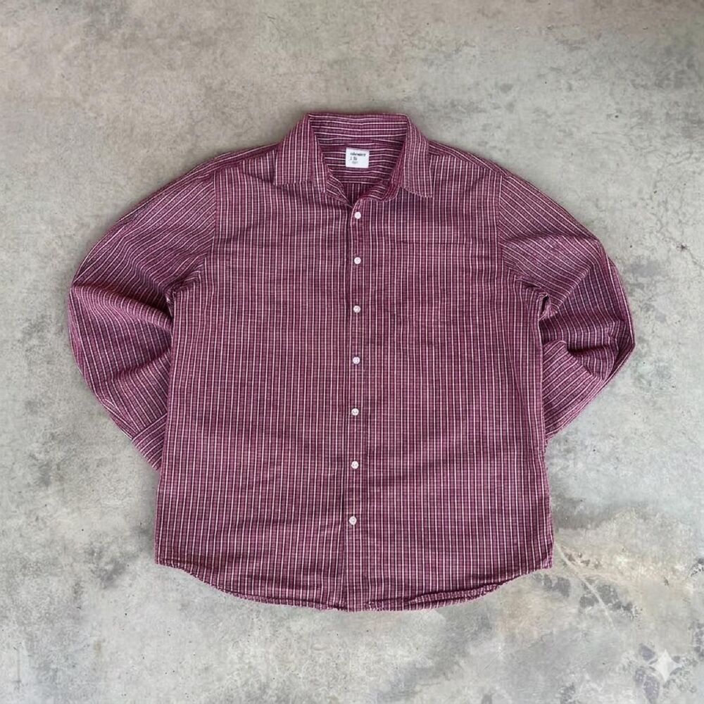 Old-navy Men's Burgundy and Red Shirt